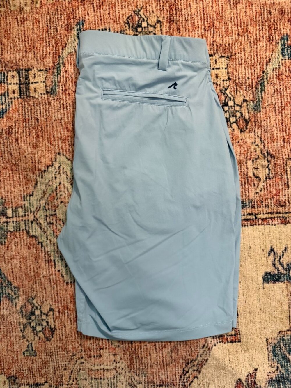 Redvanly Hanover Pull-On Short in Skydiver Blue - Size  L x 9" Performance Golf